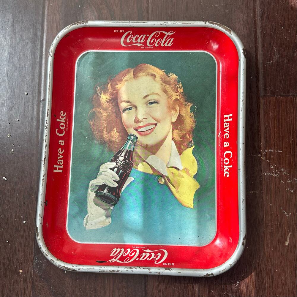 Have a coke 1940s Coca Cola tray 
10.5x13.25